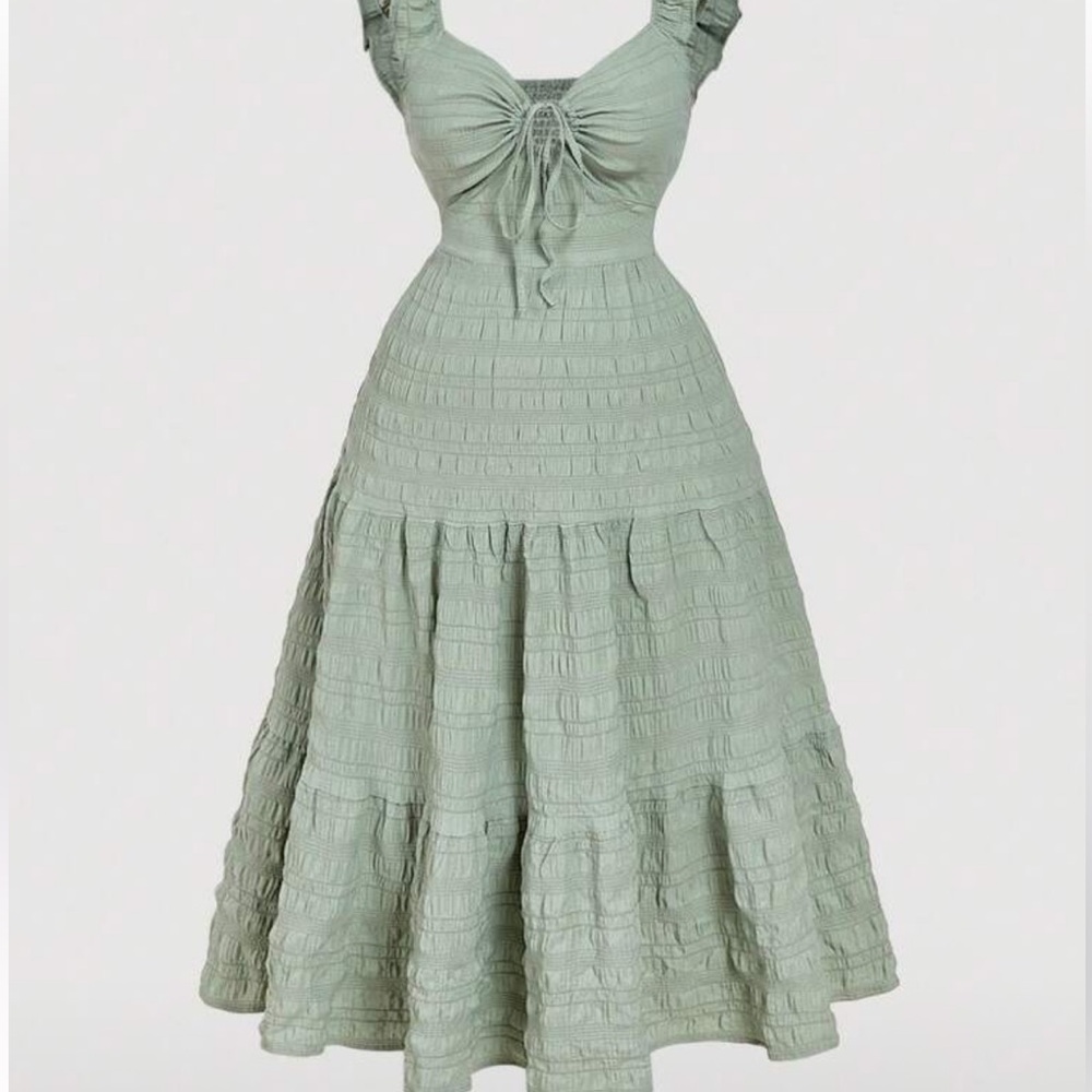Elegant Green Maxi Dress